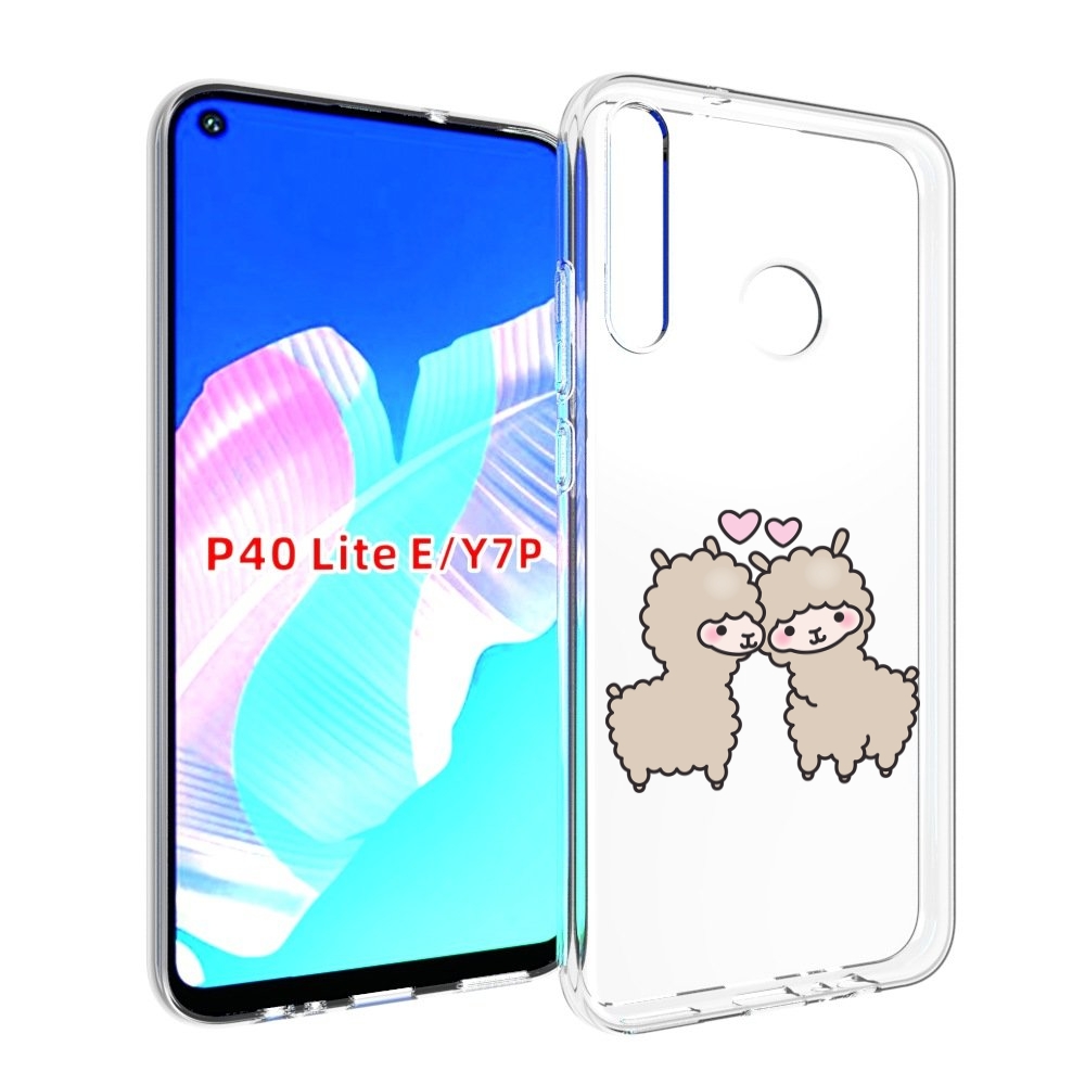 Чехол бампер MyPads влюбленные-барашки для Huawei P40 Lite E