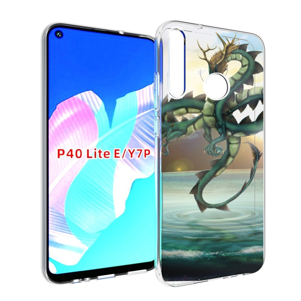 

Чехол бампер MyPads водяной-дракон для Huawei P40 Lite E, Прозрачный, Tocco