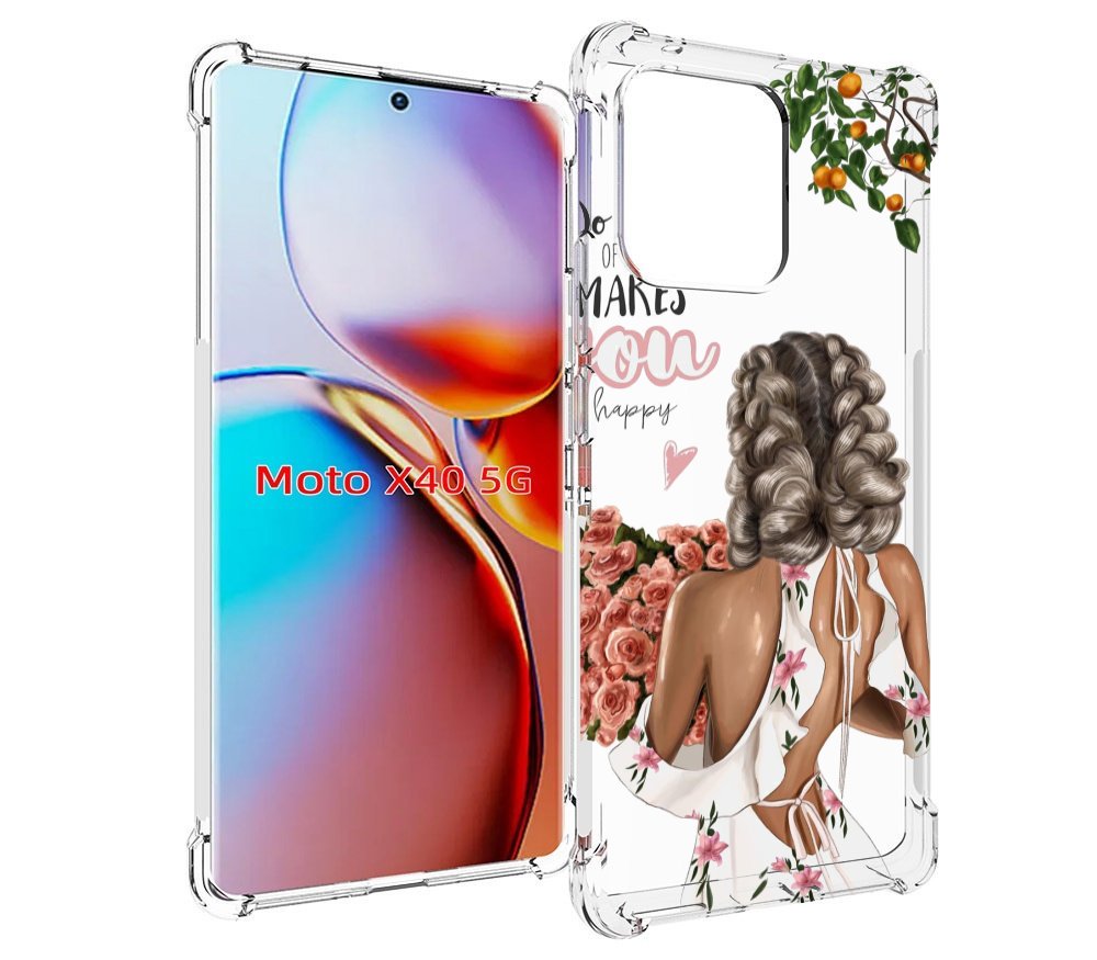 

Чехол MyPads Мелочи-делают-тебя-счастливой для Motorola Moto X40, Прозрачный, Tocco