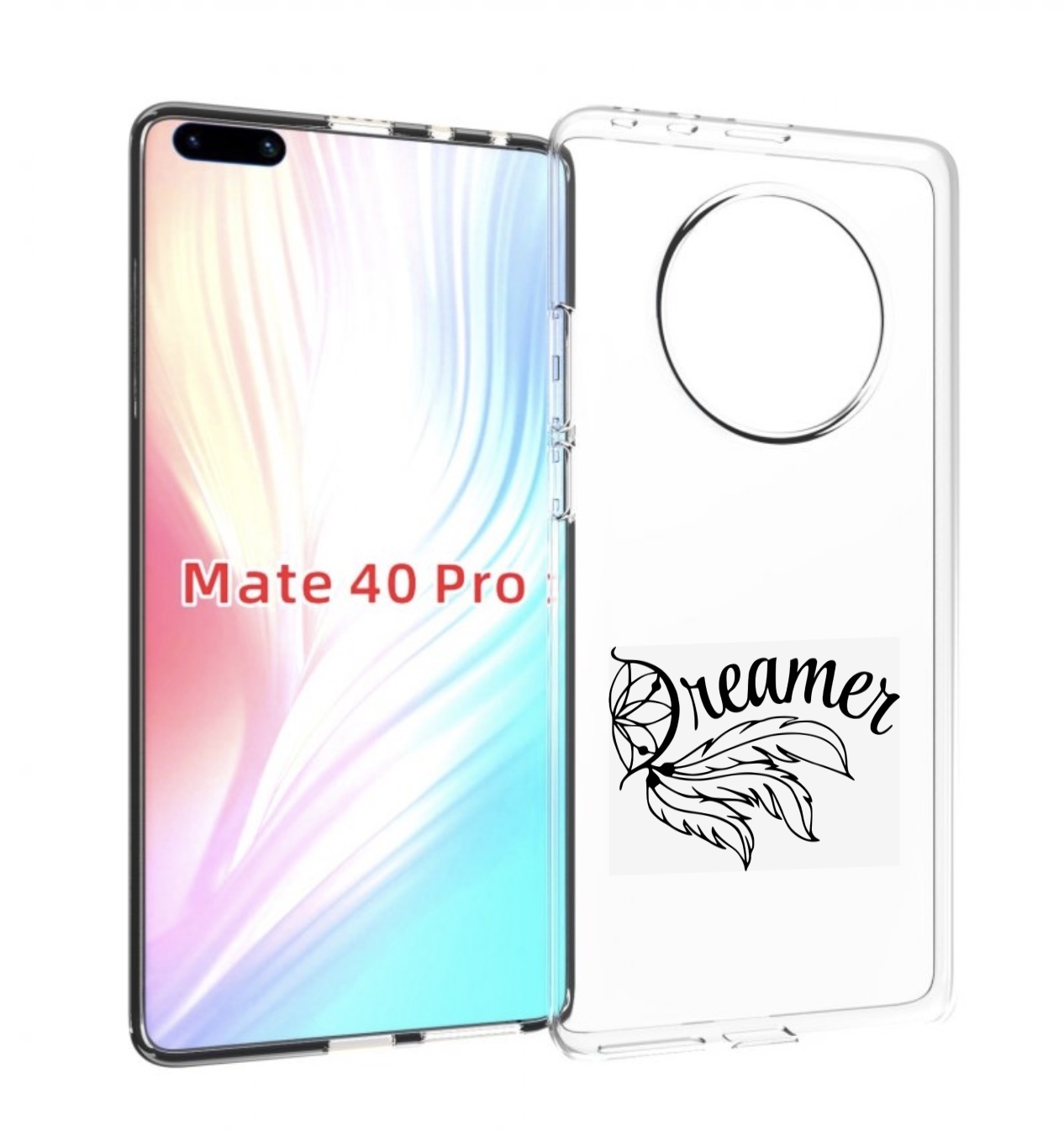

Чехол MyPads мечтадел для Huawei Mate 40 Pro (NOH-NX9), Прозрачный, Tocco