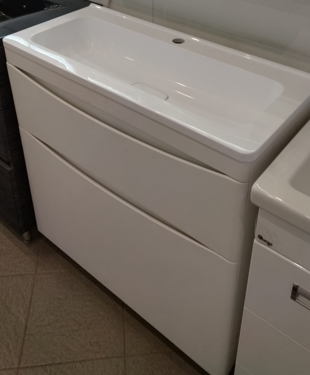 

Style Line Мебель для ванной Style Line El Fante Бергамо мини 70 напольная, Люкс антискрей