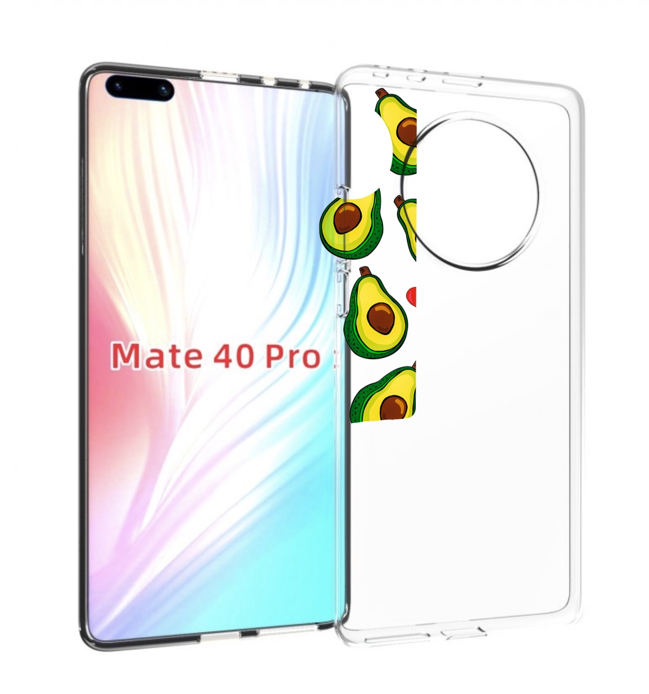 

Чехол MyPads миленькие-авокадо для Huawei Mate 40 Pro (NOH-NX9), Прозрачный, Tocco