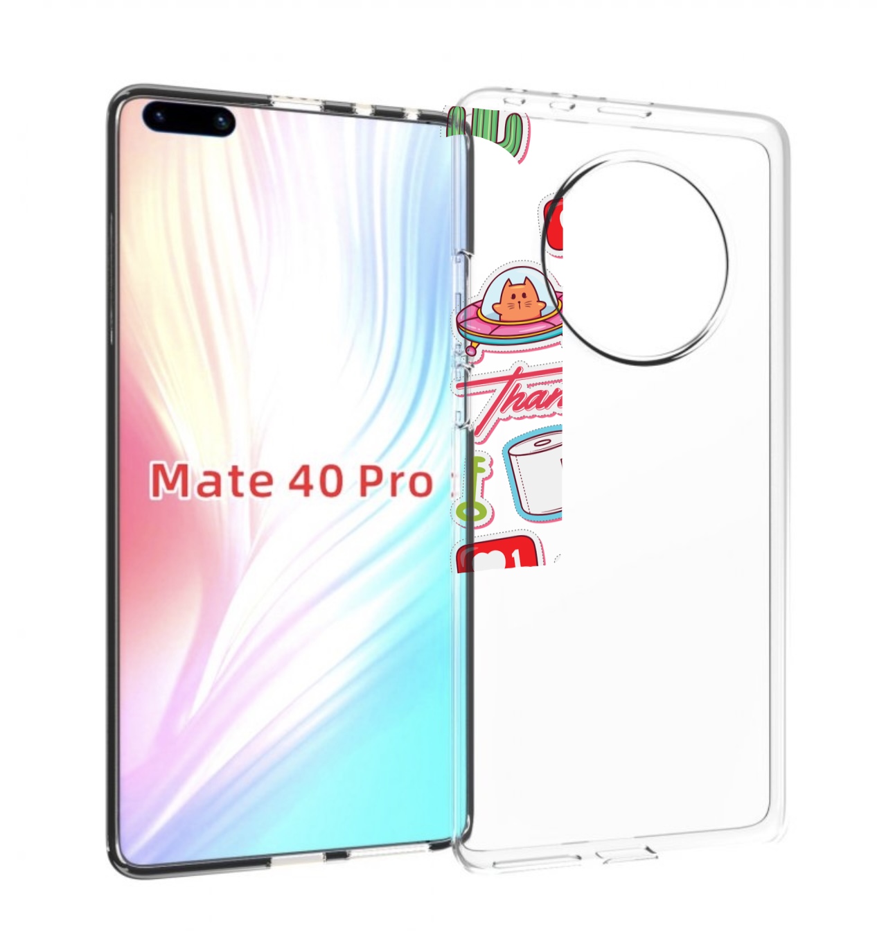 

Чехол MyPads милые-стикеры-корги для Huawei Mate 40 Pro (NOH-NX9), Прозрачный, Tocco