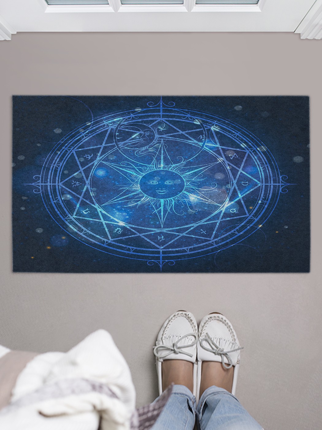 

Придверный коврик в прихожую для обуви, на резиновой основе, 75x45 см door_86941 JoyArty