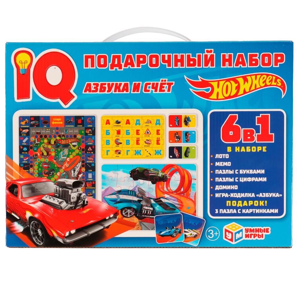 IQ-подарочный набор 6 в 1 Азбука и счёт. Хот Вилс Умные игры 4680107928030