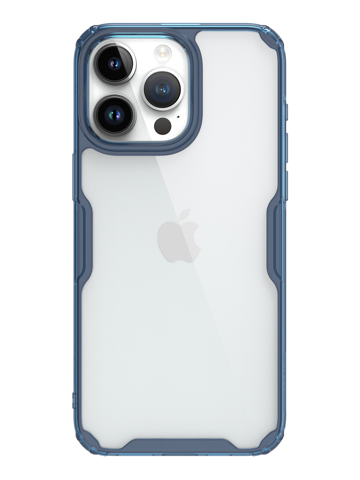 Чехол Nillkin для iPhone 15 Pro Nature TPU Pro Blue 600013795771 прозрачный