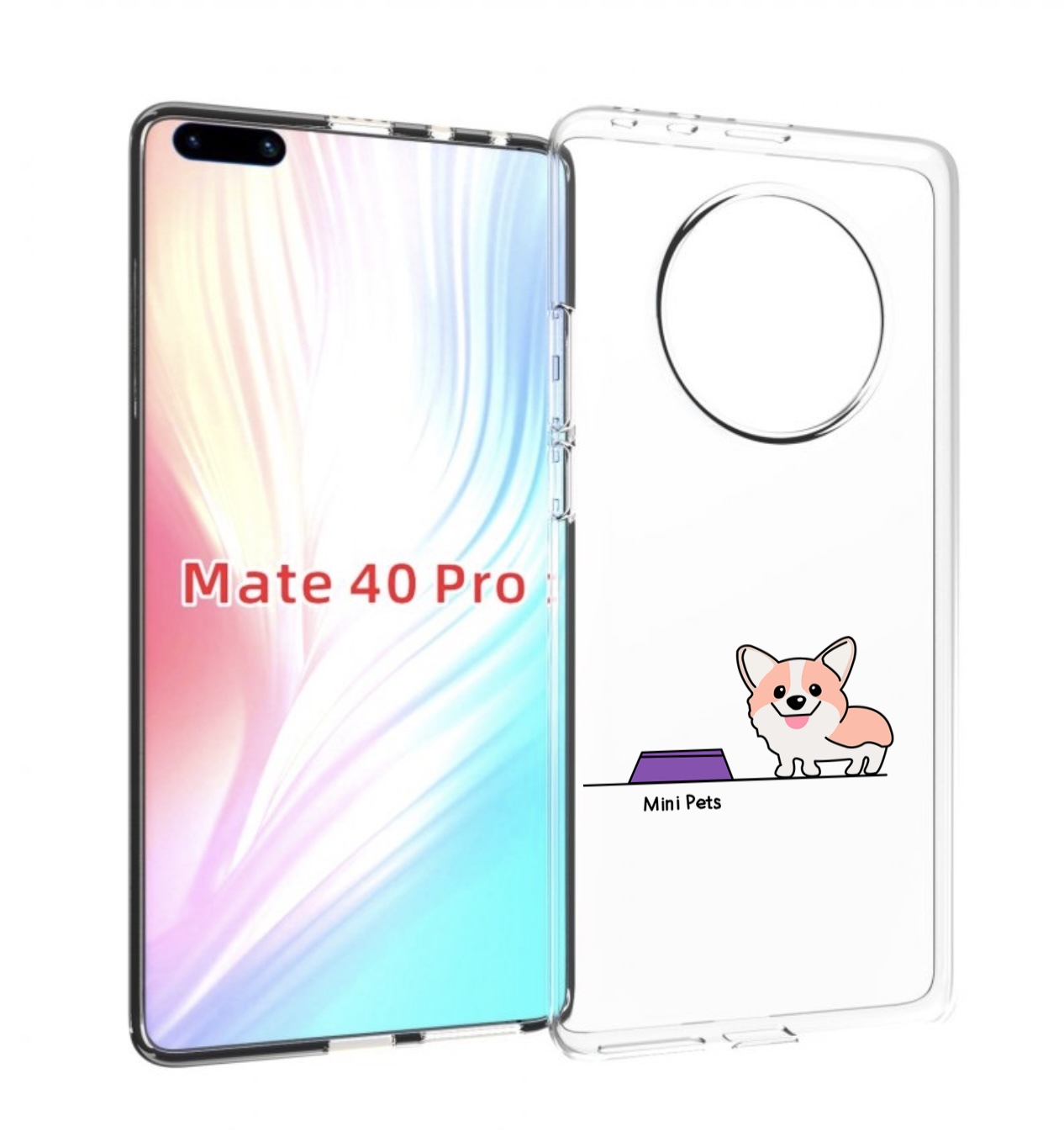 

Чехол MyPads мини-питомец детский для Huawei Mate 40 Pro (NOH-NX9), Прозрачный, Tocco