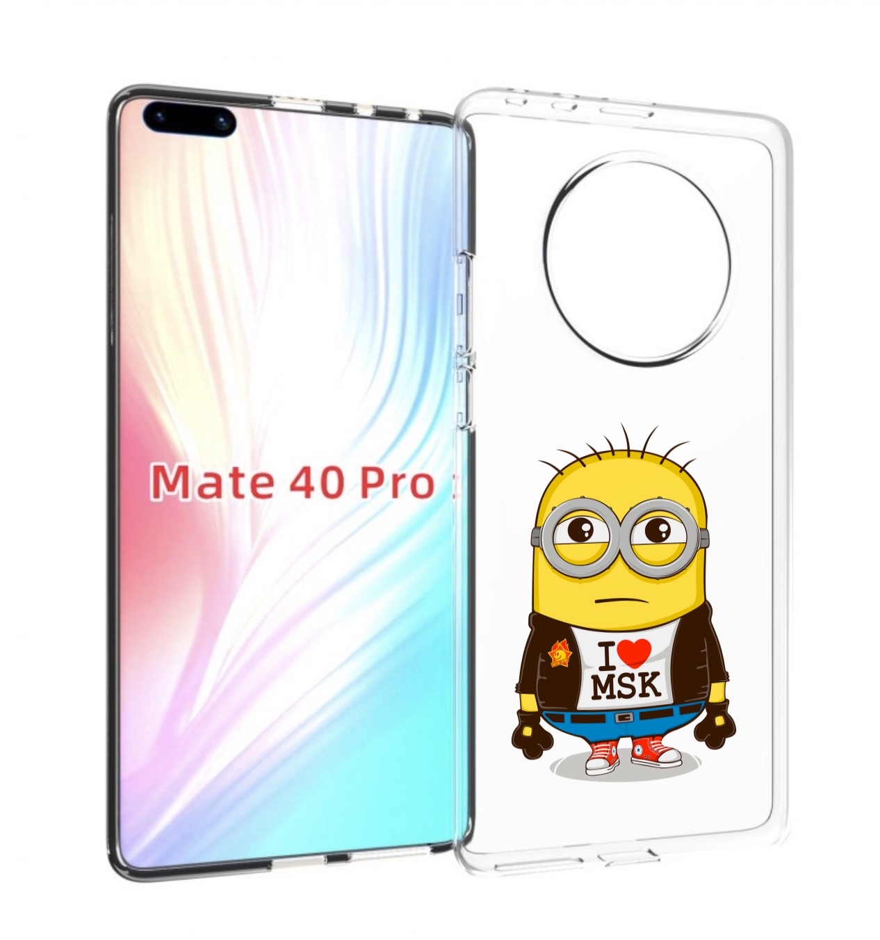 

Чехол MyPads миньон-я-люблю-Мск для Huawei Mate 40 Pro (NOH-NX9), Прозрачный, Tocco