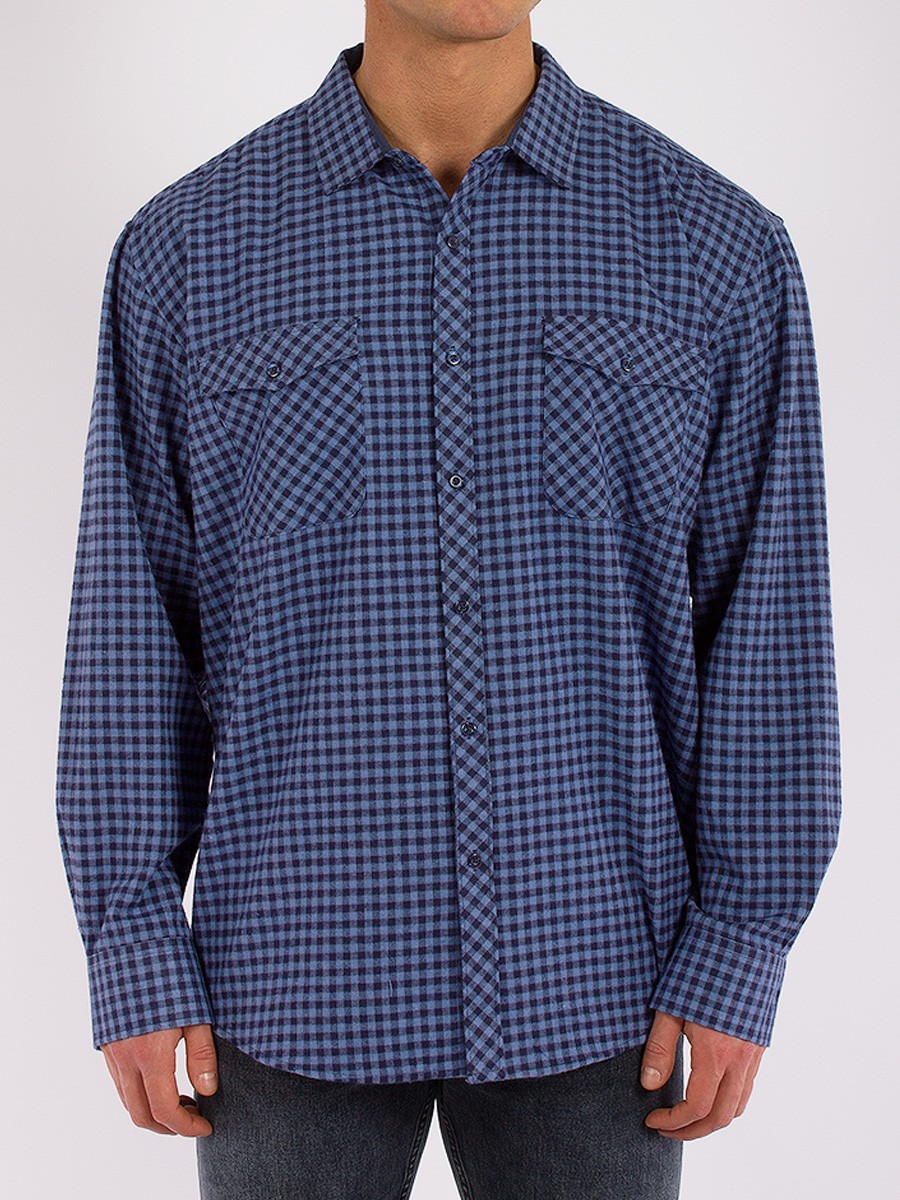 

Рубашка мужская PALMARY LEADING GD57001359 синяя 8XL, Синий, GD57001359