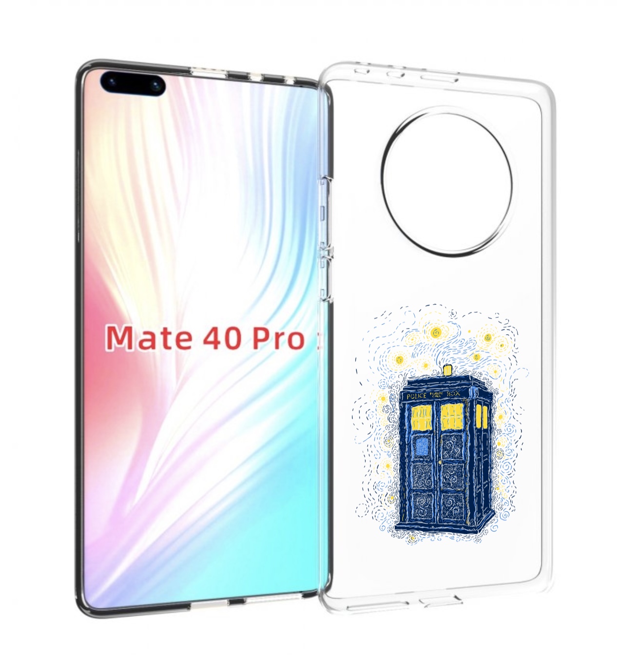

Чехол MyPads будка рисунок для Huawei Mate 40 Pro (NOH-NX9), Прозрачный, Tocco