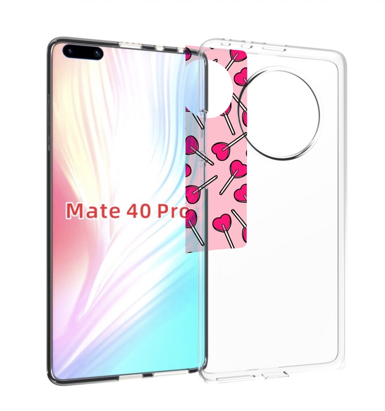 

Чехол MyPads много лединцов для Huawei Mate 40 Pro (NOH-NX9), Прозрачный, Tocco
