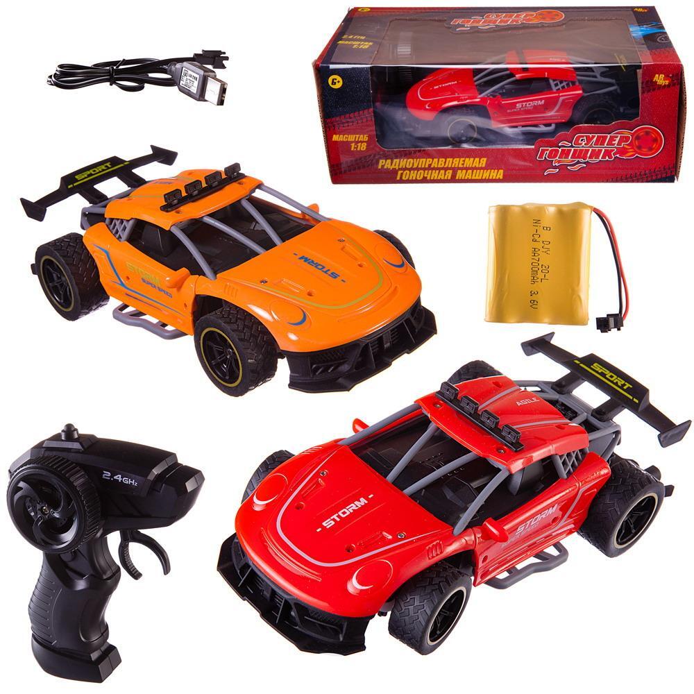 

Машинка на радиоуправлении Abtoys гоночная 2,4Ггц, резиновые колеса (красная, оранжевая)