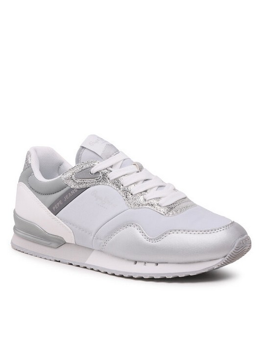 

Кроссовки женские Pepe Jeans London W Albal PLS31463 серебристые 38 EU, Серебристый, London W Albal PLS31463