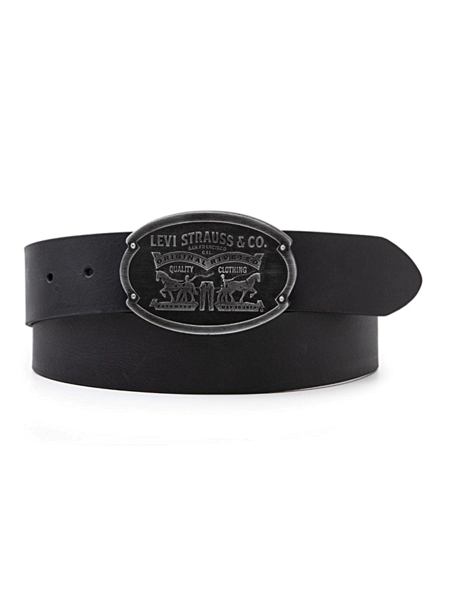 

Ремень мужской Levi's Billy Plaque черный, 100 см, Billy Plaque