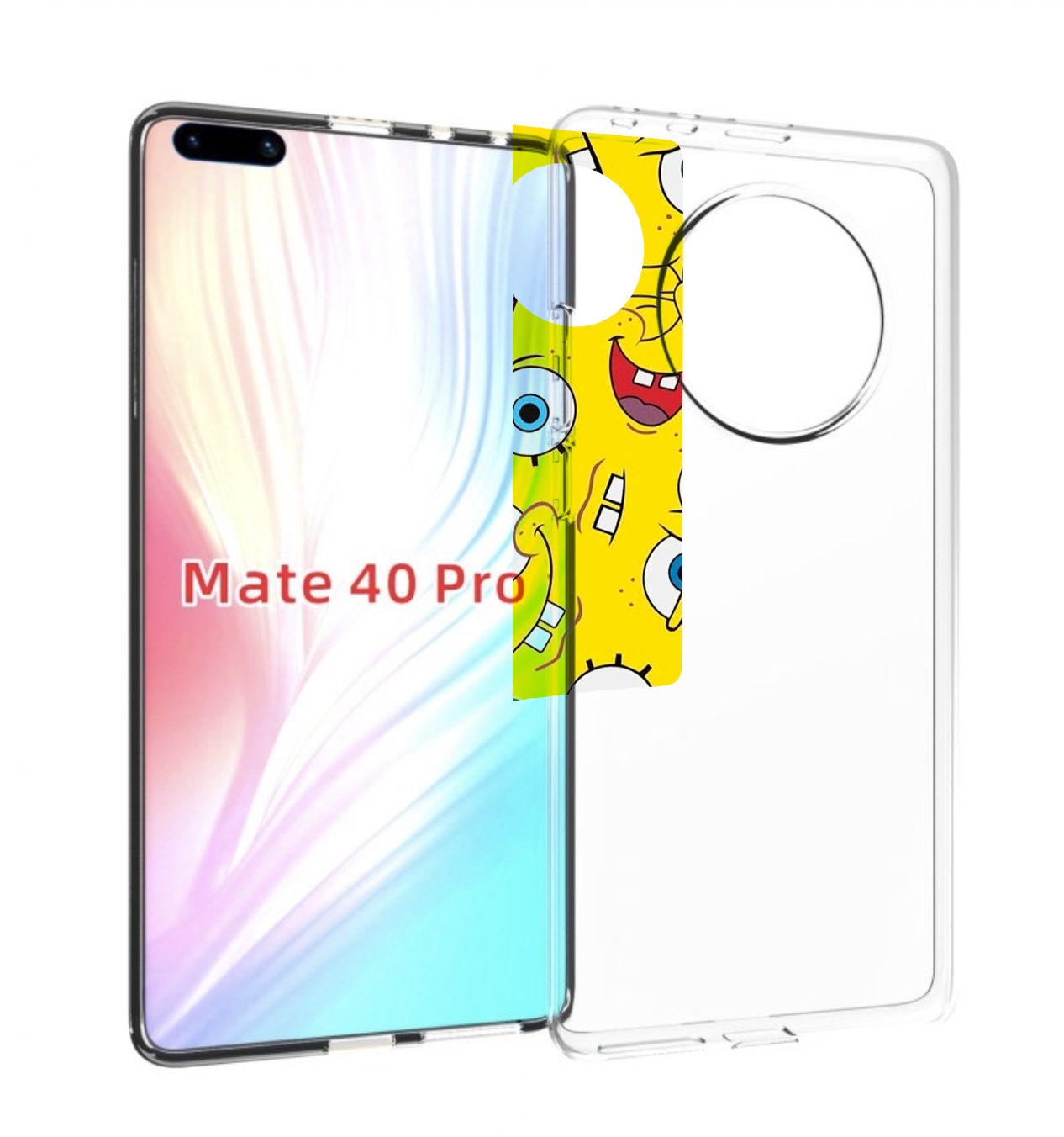 Чехол MyPads много-спанч-боба для Huawei Mate 40 Pro (NOH-NX9)