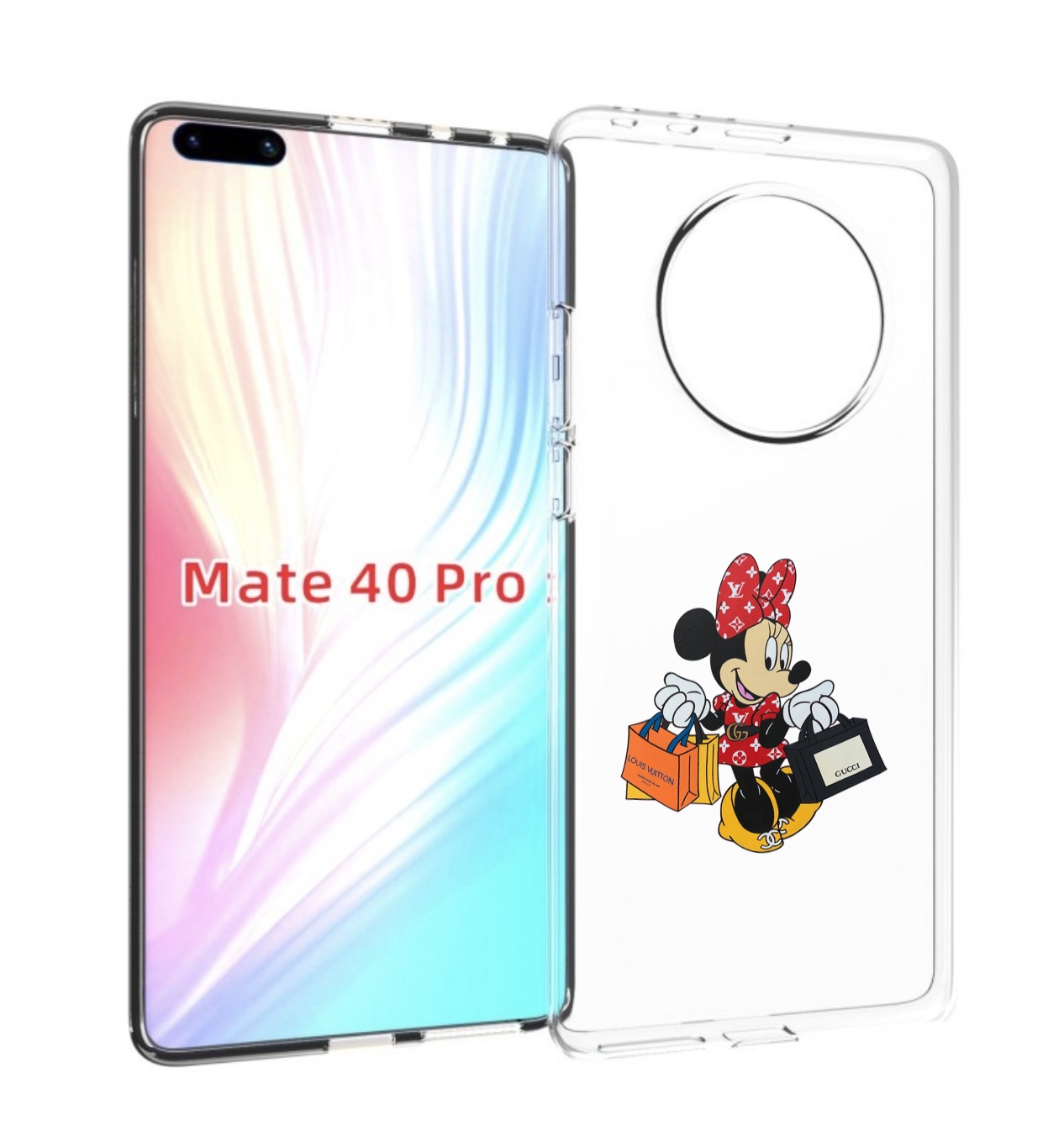 Чехол MyPads модная-девочка-из-микки-мауса женский для Huawei Mate 40 Pro (NOH-NX9)