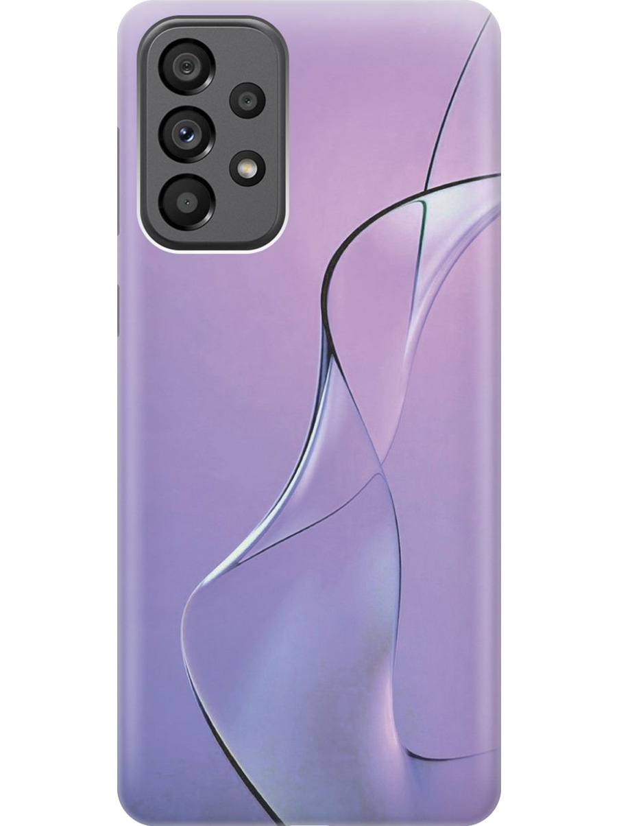 

Силиконовый чехол на Samsung Galaxy A73 5G с принтом "Сиреневый изгиб", Прозрачный;розовый;фиолетовый, 740133131