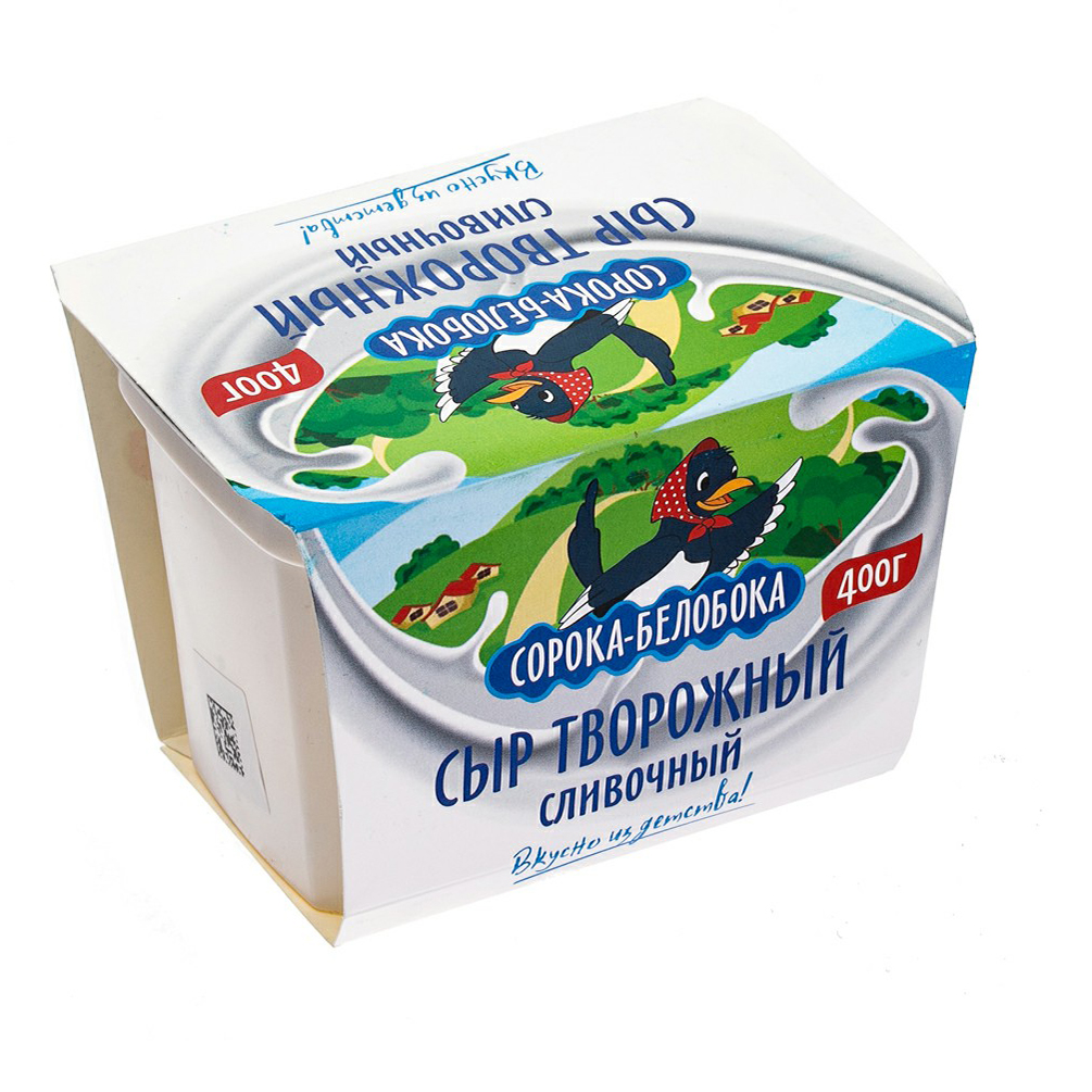 

Сыр творожный Сорока-Белобока Сливочный 60% 400 г