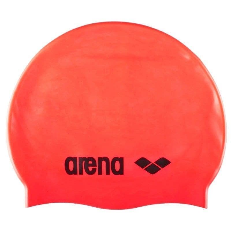 Arena CLASSIC SILICONE Шапочка для плавания Красный/Черный