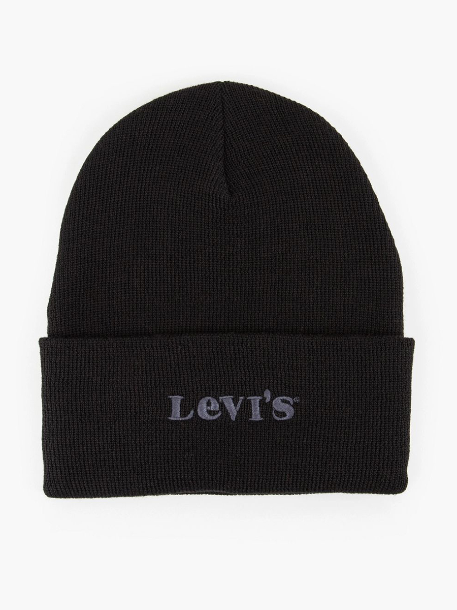 

Шапка женская Levi's Embroidered Modern Vintage, черный, Embroidered Modern Vintage