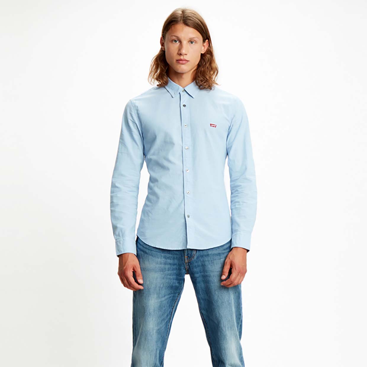 фото Рубашка мужская levi's 86625-0005 голубая s