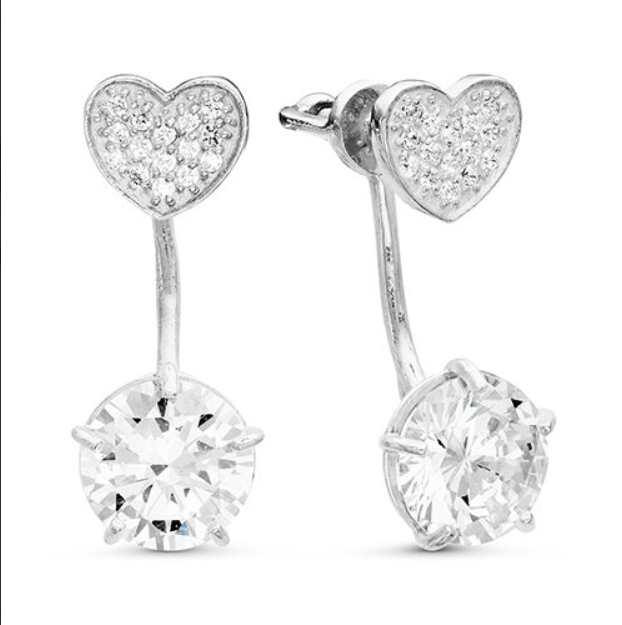 

Серьги из серебра Argentum Z2-9318, фианит, Z2-9318