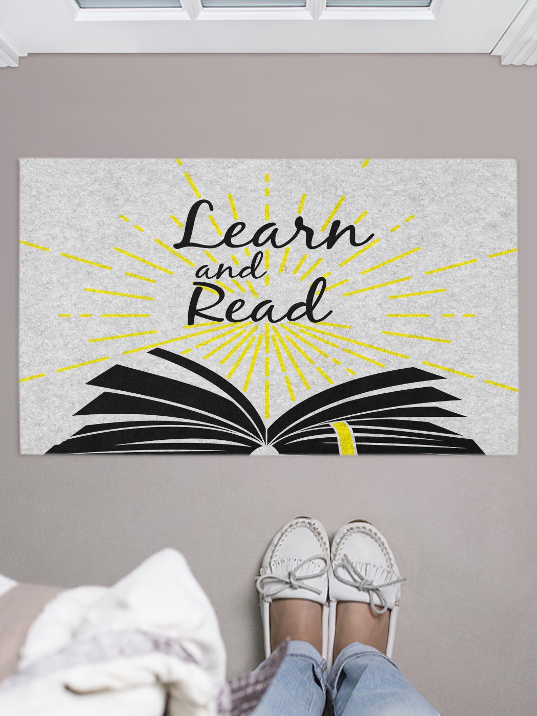 

Придверный коврик в прихожую для обуви, на резиновой основе, 75x45 см door_87248 JoyArty