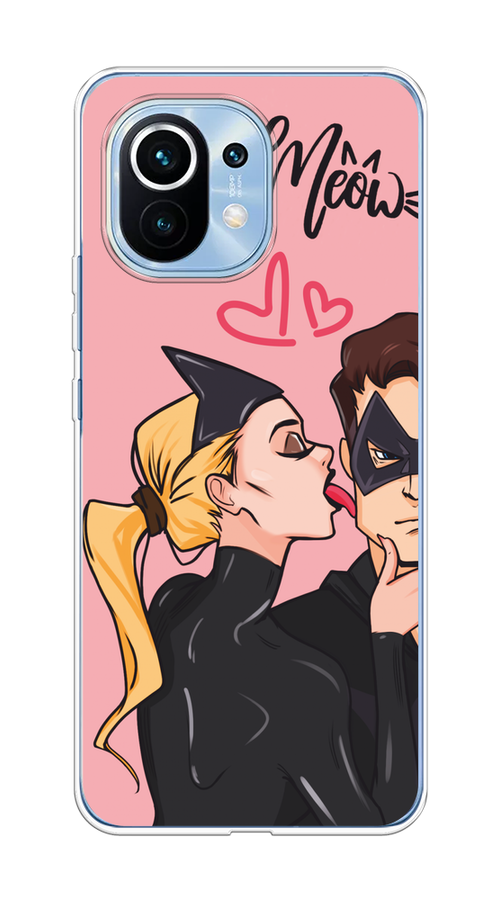 

Чехол Awog на Xiaomi Mi 11 "Kiss of Cat Woman", Розовый;черный;бежевый, 39450-1