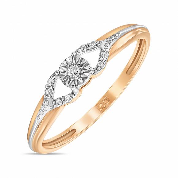 

Кольцо из красного золота с бриллиантом р.17 MIUZ Diamonds R01-L-PL-34991, R01-L-PL-34991