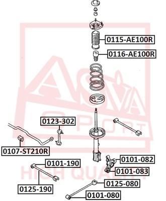 

Сайлентблок Задней Продольной Тяги Toyota Caldina I (19) (1992-2002) Toyota Carina E Iv (1