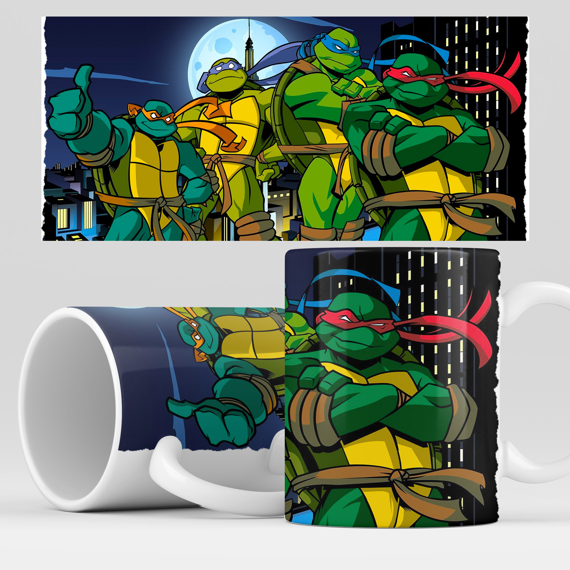 фото Кружка rocketcup с принтом "черепашки ниндзя" tmnt