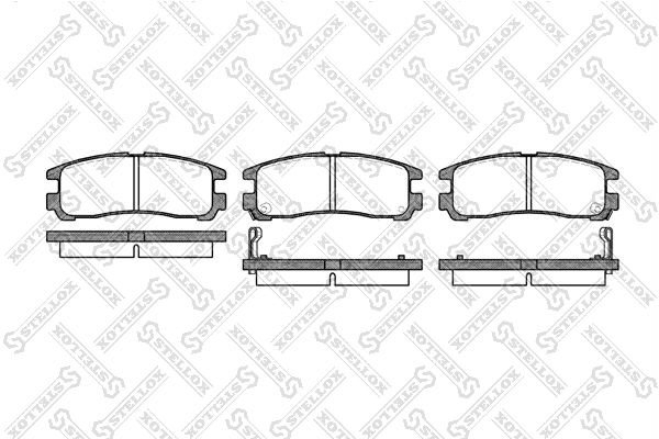 

Тормозные колодки Stellox дисковые 302002SX