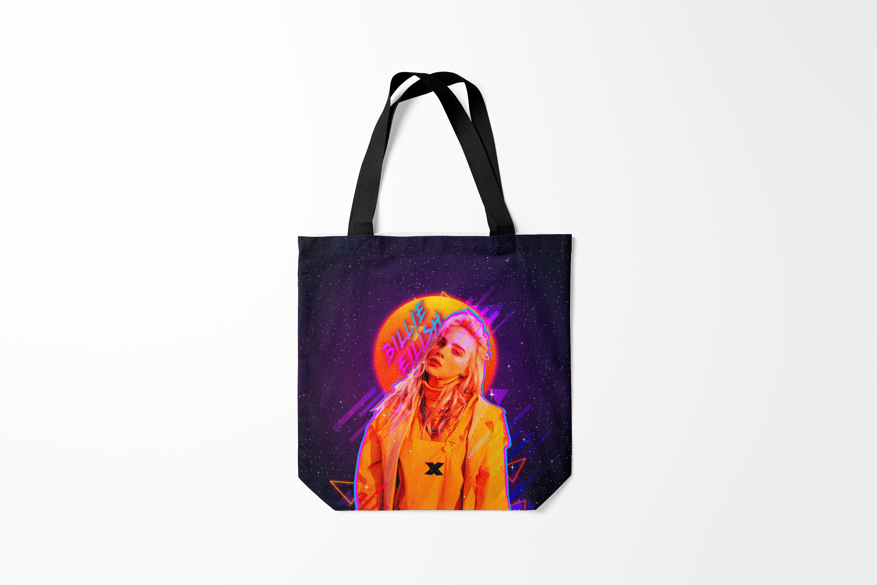 

Сумка шoппер унисекс Burnettie Billie Eilish, черный; зеленый, Billie Eilish