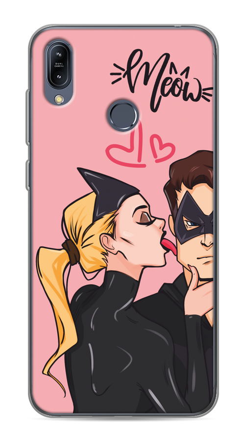 

Чехол Awog на Asus Zenfone Max M2 ZB633KL "Kiss of Cat Woman", Розовый;черный;бежевый, 43750-1