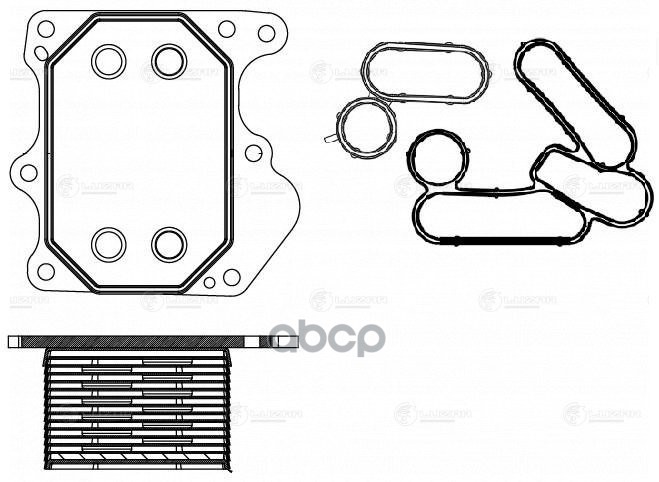 фото Радиатор масл. для а/м ford transit (06-)/fiat ducato (06-)/peugeot boxer (06-) 2.2d (loc luzar