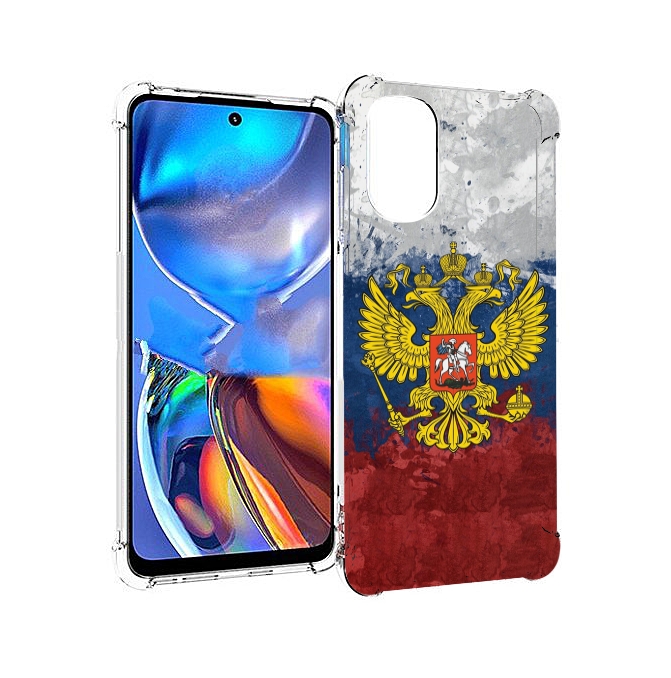 

Чехол MyPads герб-России для Motorola Moto E32, Прозрачный, Tocco