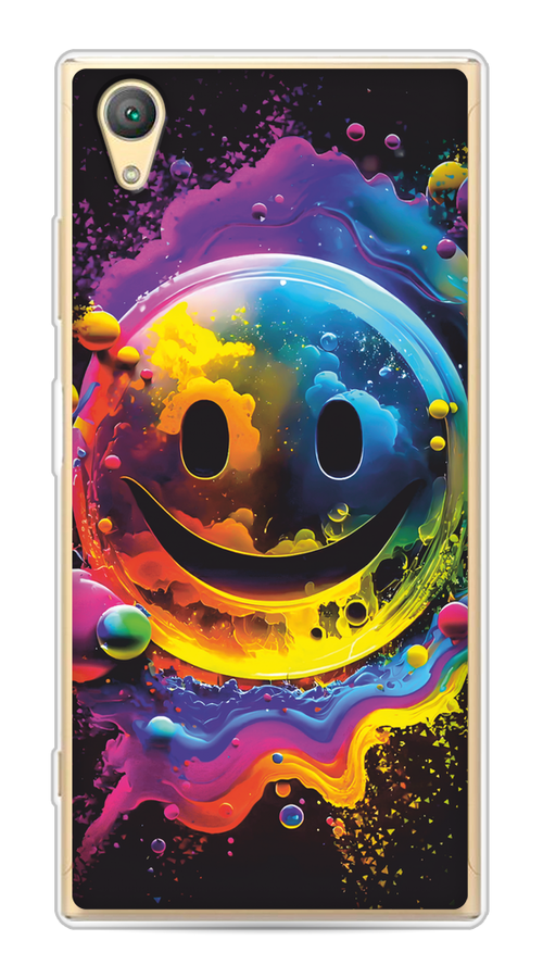 

Чехол Awog на Sony Xperia XA1 plus "Кислотный смайл", Фиолетовый;желтый;синий, 53050-1