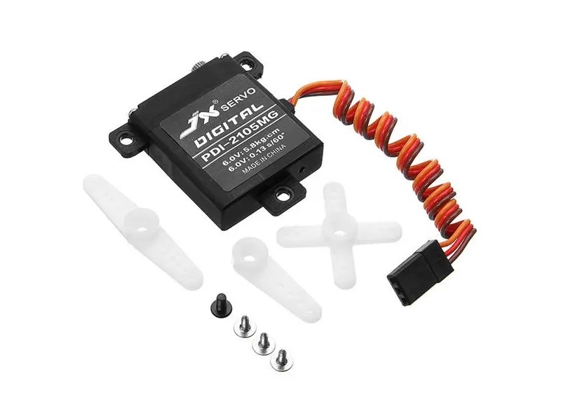 

Сервомашинка цифровая JX Servo PDI-2105MG, 21г/5.8/0.13/6V Mini, PDI-2105MG