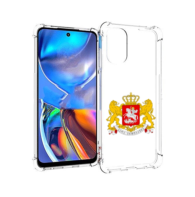 

Чехол MyPads герб-грузии для Motorola Moto E32, Прозрачный, Tocco