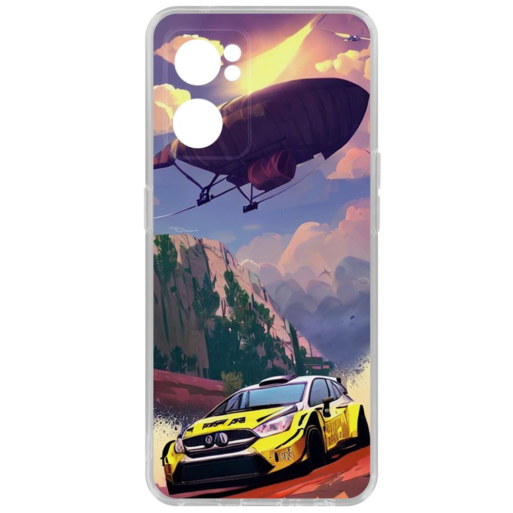 

Чехол-накладка Кейс Гонка для Oppo Reno7 5G, Прозрачный