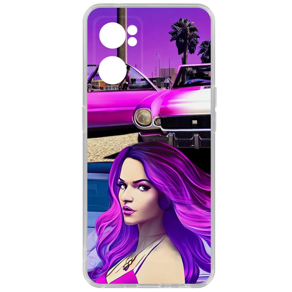 

Чехол-накладка Кейс Жизнь в розовом для Oppo Reno7 5G, Прозрачный
