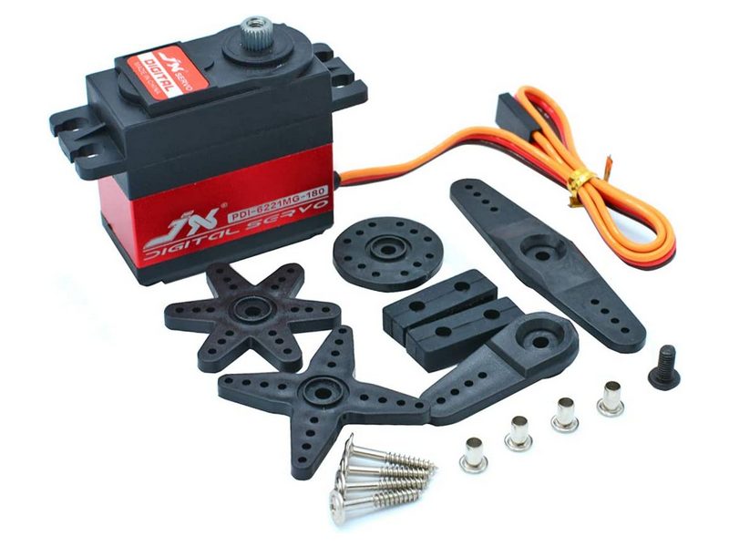 

Сервомашинка цифровая JX Servo PDI-6221MG-180, 62г/20.32/0.16/6V стандартная, PDI-6221MG-180