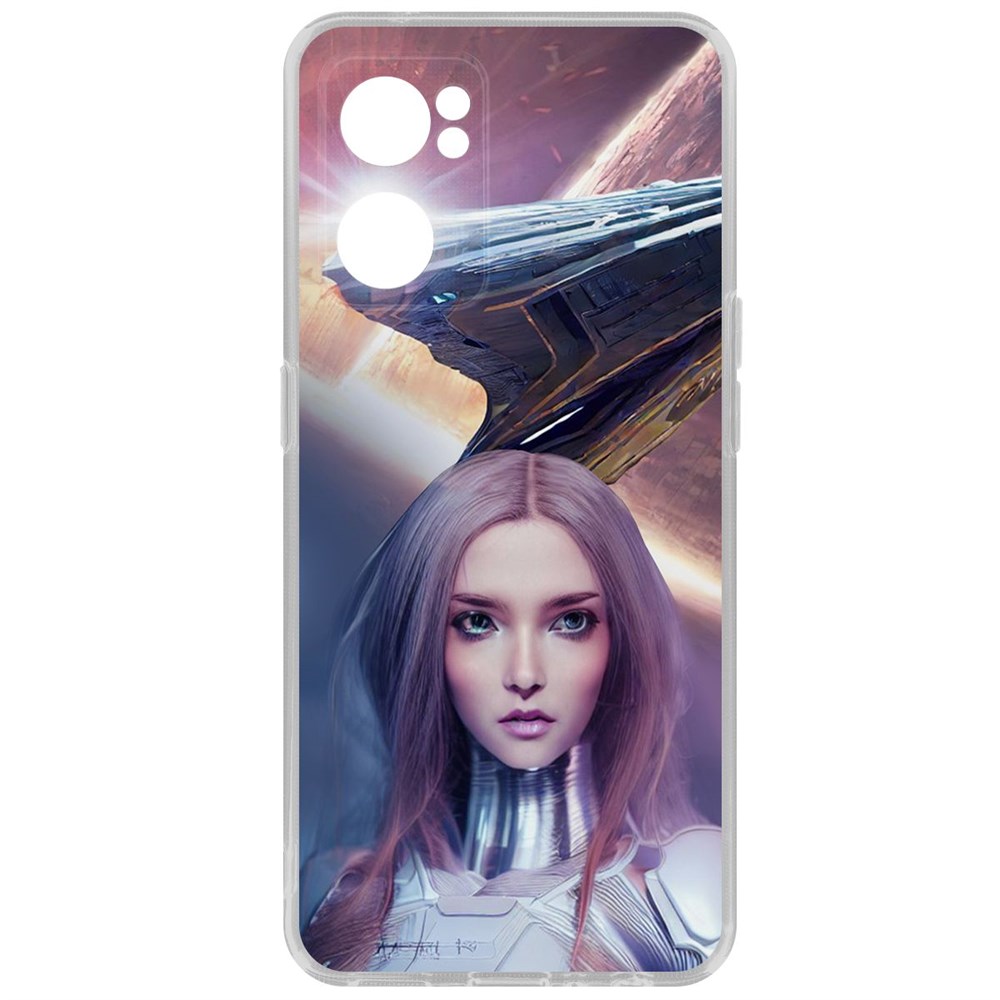 

Чехол-накладка Кейс Космодевушка для Oppo Reno7 5G