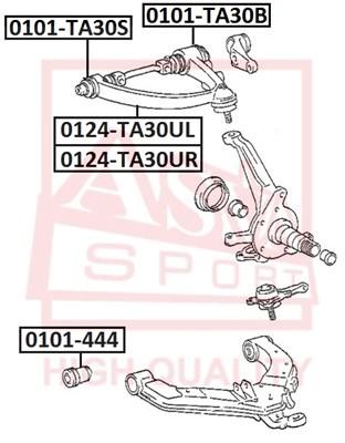 

Рычаг Передний Верхний Левый Toyota : Lite/Townace Cr3# ASVA арт. 0124-TA30UL