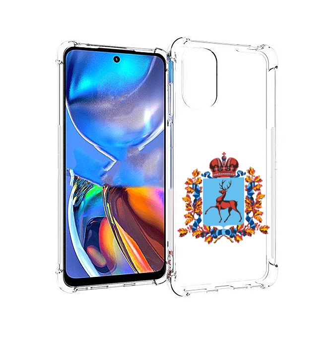 

Чехол MyPads герб-нижегородская-область для Motorola Moto E32, Прозрачный, Tocco