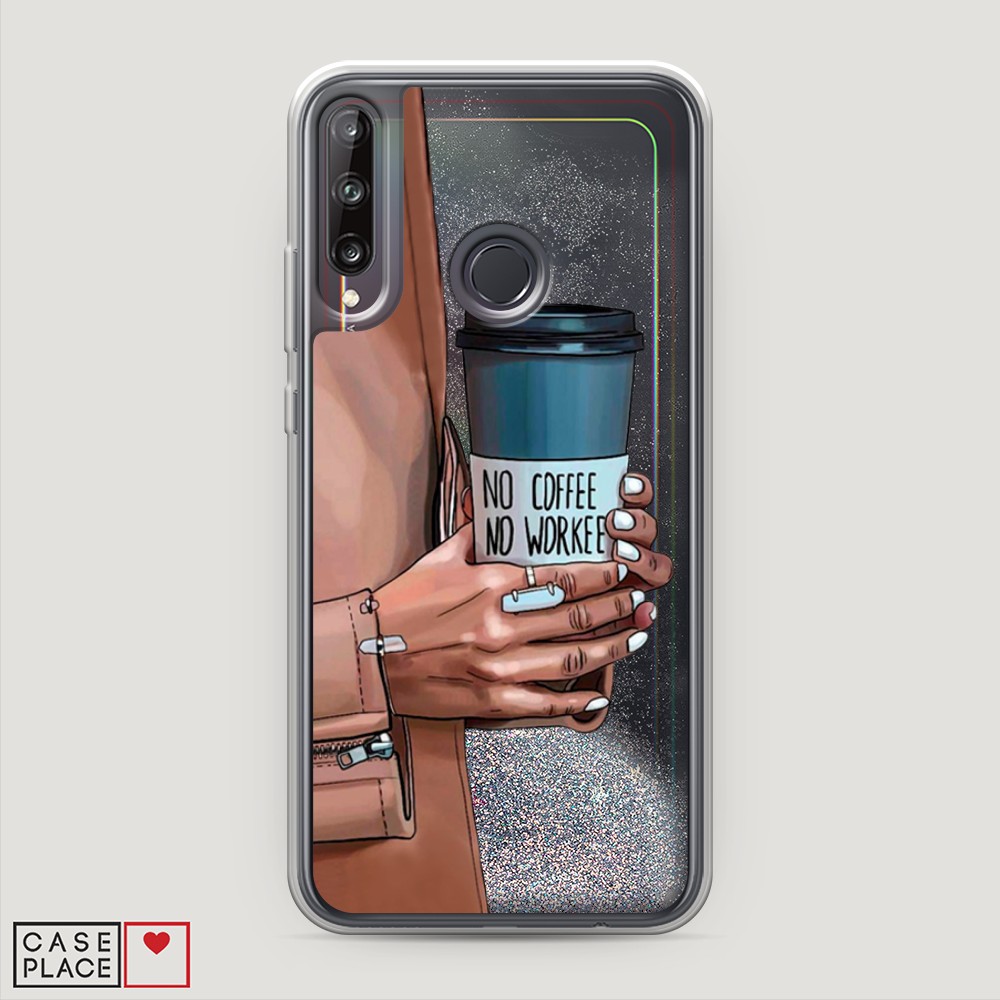 

Чехол Awog на Huawei P40 lite E/Honor 9C/Y7p "No coffee", Разноцветный, 6103391-1