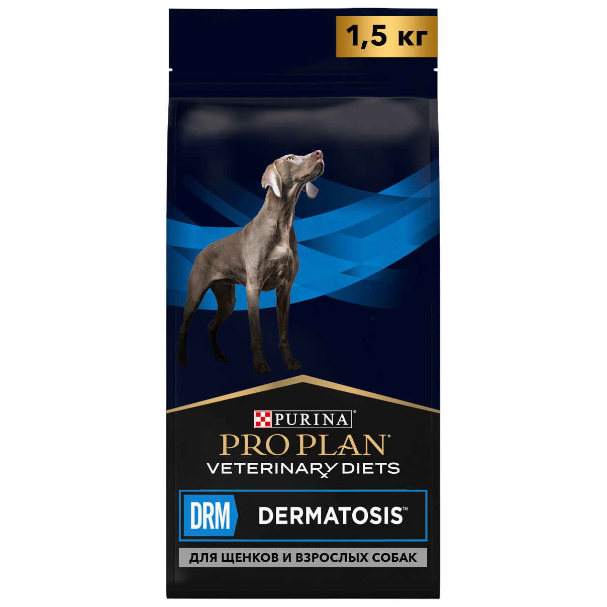 

Сухой корм для щенков и собак Purina Pro Plan Veterinary Diets DRM Dermatosis, 1,5кг