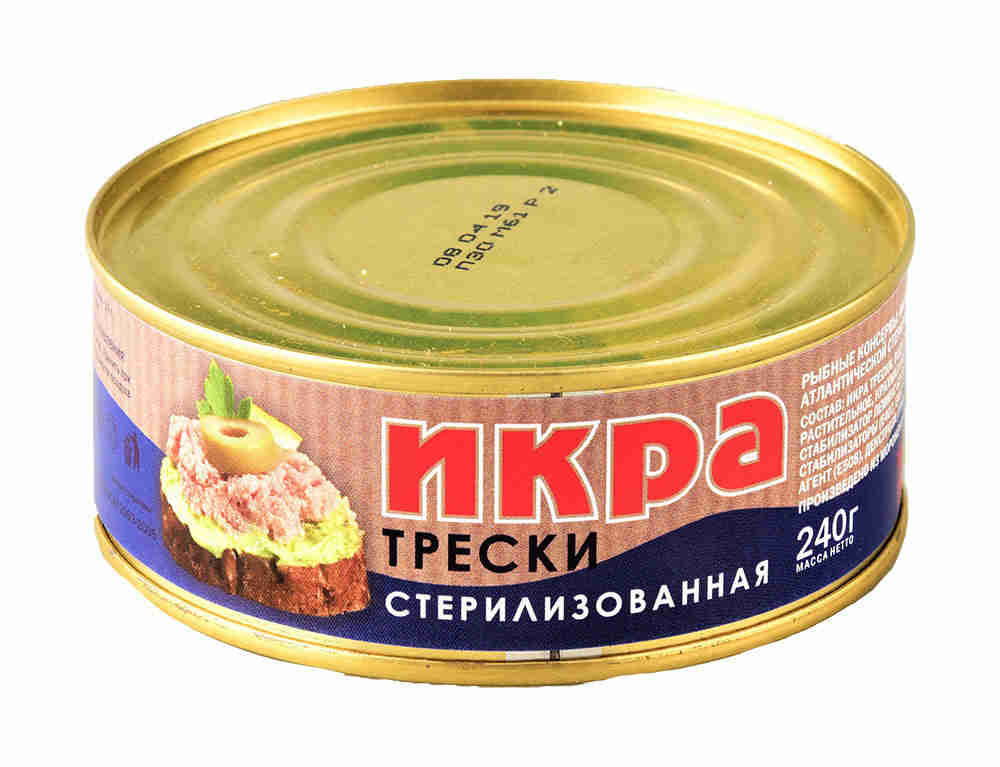 

Икра трески Боско-морепродукт стерилизованная 240 г