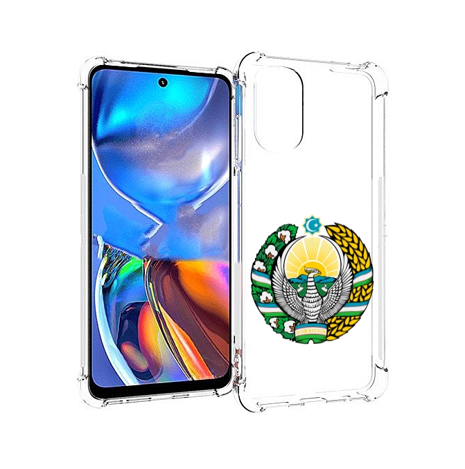 

Чехол MyPads герб-узбекистана для Motorola Moto E32, Прозрачный, Tocco