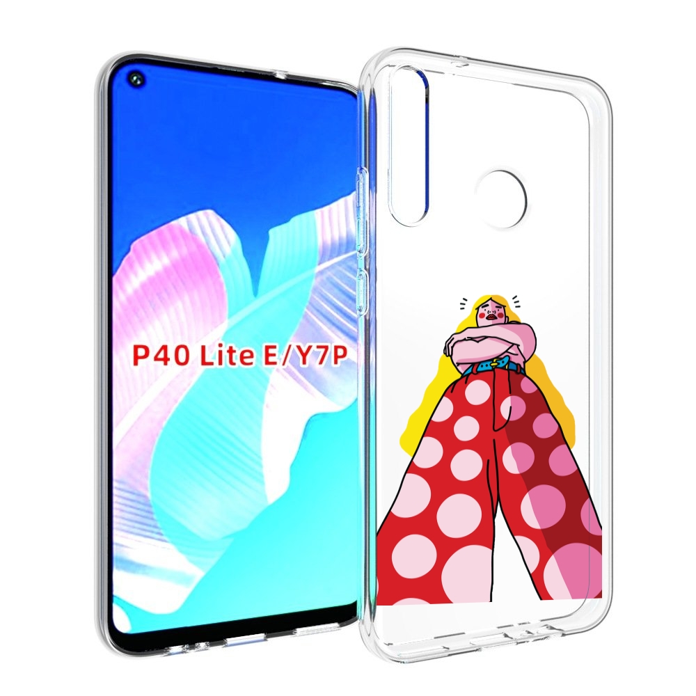

Чехол бампер MyPads высокая-девушка для Huawei P40 Lite E, Прозрачный, Tocco